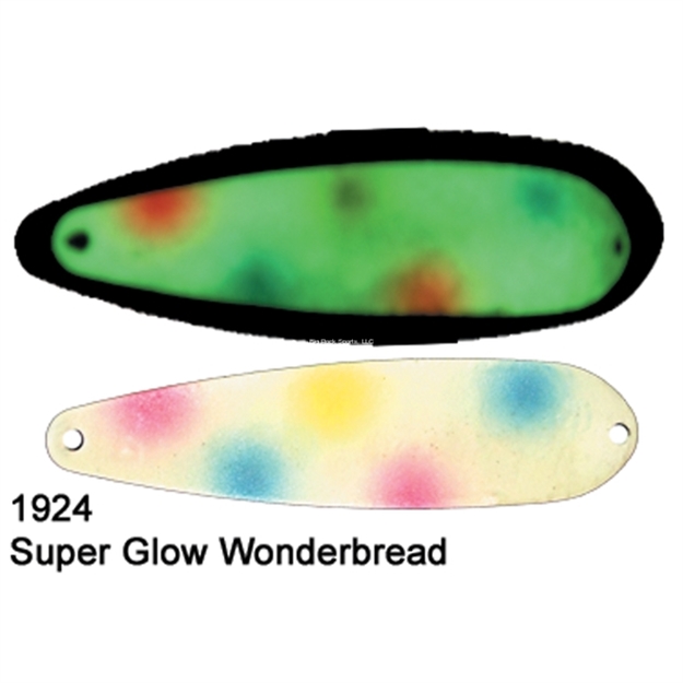 Picture of Dreamweaver DW Magnum Trolling Spoon 3-3/4" Super Glow Wonderbread