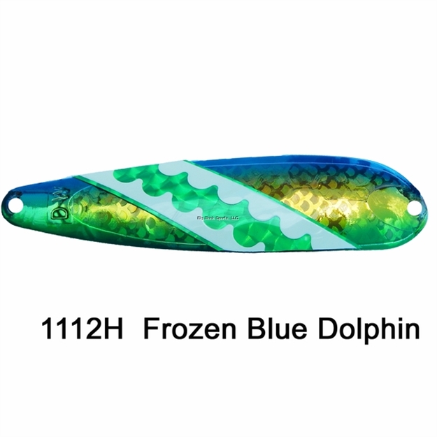 Picture of Dreamweaver DW Magnum Trolling Spoon Holographic Frozen Blue Dolphin