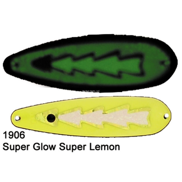 Picture of Dreamweaver DW Standard Trolling Spoon 3-3/4" Super Glow Lemon