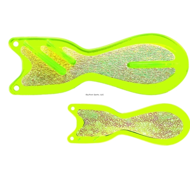 Picture of Dreamweaver Spindoctor Trolling Flasher 8" Yellow - Crush Glow