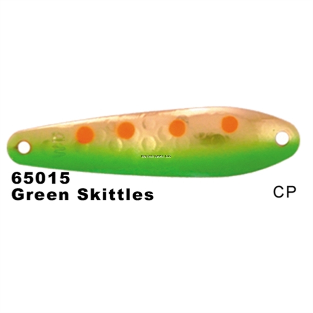 Picture of Dreamweaver Wormburner WD Trolling Spoon W/Crawler Harness, Green Skittles