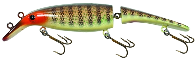 Picture of Drifter Jointed Believer Musky Trolling Plug, 8", 2 Oz, Hot Walleye