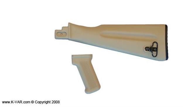 Picture of DS Buttstk/Pistol Warsw For Stamped Receivers, Warsaw Pact Length  Desert Sand Color