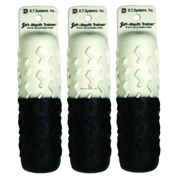 Picture of DT Systems Soft Mouth Dog Training Dummy 3Pk Large Black/White