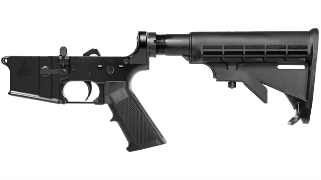 Picture of Del-Ton Ar15 Complete Lower Receiver M4 Stk Collapsable Mil Spec State Laws Apply LR102