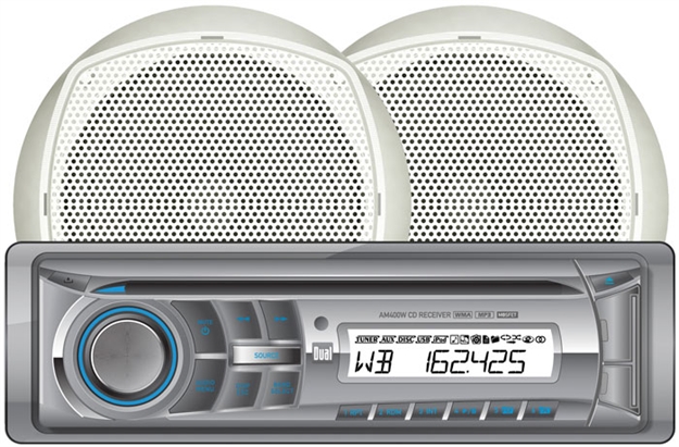 Picture of Dual Electronics Corp Amcp400w CD Combo-2Spkrs
