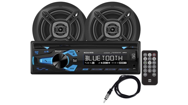 Picture of Dual Electronics Corp Bluetooth W/2Spkrs Blk Mcp1237btb