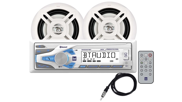 Picture of Dual Electronics Corp Bluetooth W/2Spkrs Wht