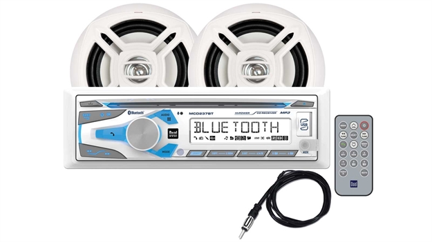 Picture of Dual Electronics Corp Bluetooth W/2Spkrs Wht Mcp1237bt