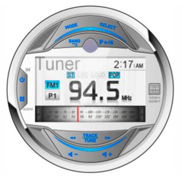 Picture of Dual Electronics Corp Mgh30bt 3" Gauge W/Bt