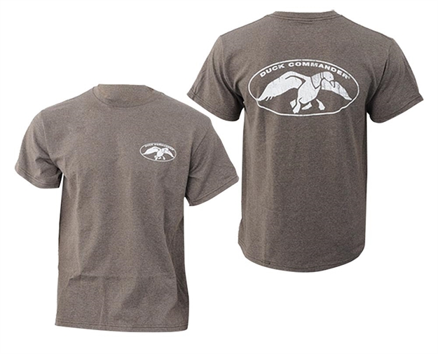 Picture of  Duck Commander Dcshirtcwls Commander Logo  Charcoal Gray Short Sleeve Small