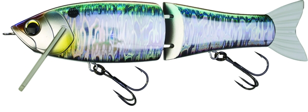 Picture of Duel Game Calls Hardcore Ninja Swimmer 180F Floating 2-1/8Oz 7" 4 FT #1 Hooks Holographic Shad