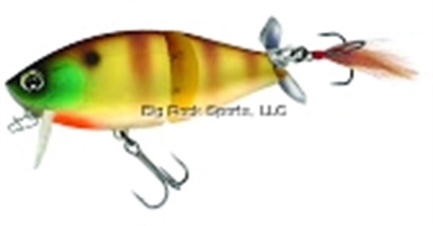 Picture of Duel Game Calls Hardcore Noi-Z JR 85F Jointed Wakebait With Tail Prop, 3 3/8", 7/8 Oz, Matte Ghost Bluegill, Floating