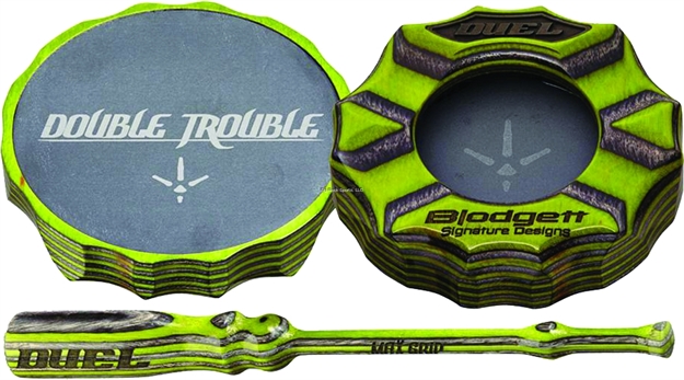 Picture of Duel Game Calls Turkey Call, Double Trouble Friction Pot Call, Grn