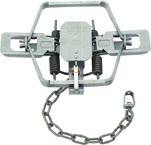 Picture of Duke Traps Coil Spring Trap, Offset Jaw, #4 CS OS 4X, 6.5" Jaw Spread, Bobcat, Lynx, Coyote