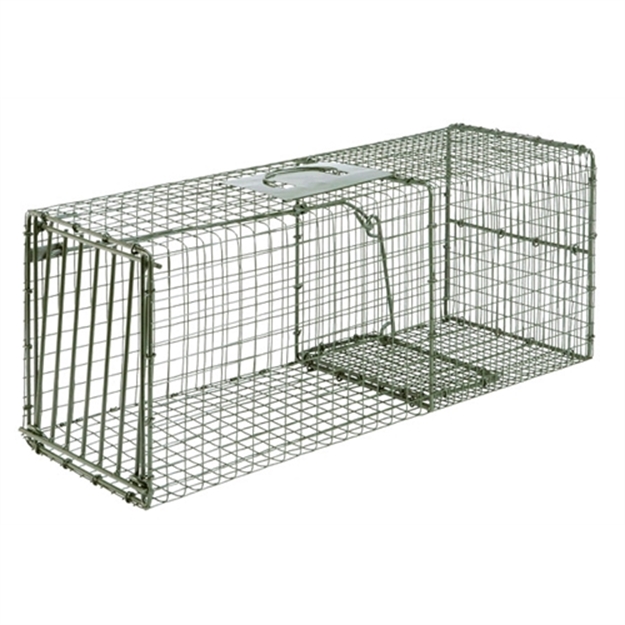 Picture of Duke Traps Heavy Duty Single Door Cage Trap, Large, 28X12x12, Racoon,Cat,Armadillo 1112