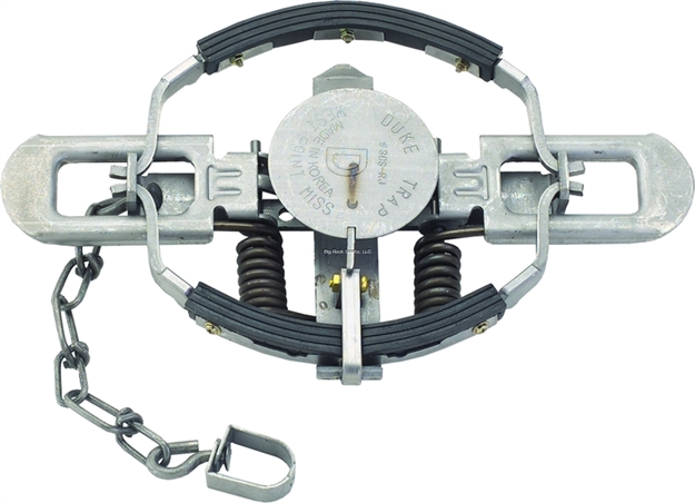 Picture of Duke Traps Rubber Jaw Coil Spring Trap, #3 CS Pad, 6" Jaw Spread, Coyote,Lynx,Bobcat