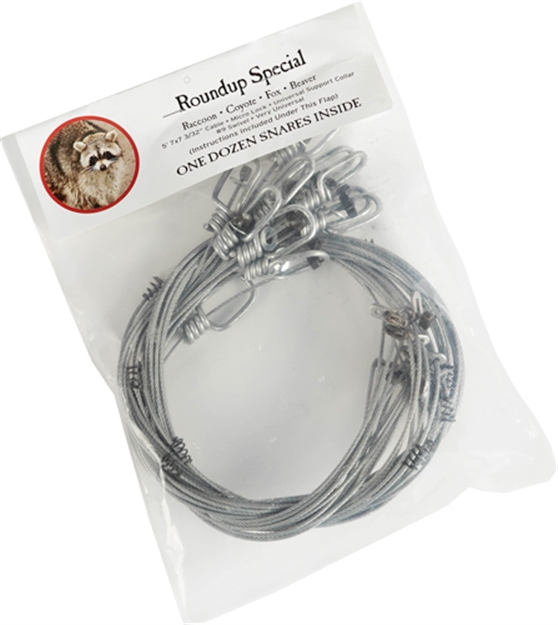 Picture of Duke Traps #1 Snare Shop Snare (12 Per Pk) For Beaver & Raccoon, 5 FT 7X7 3/32" Preformed Cable Snare AC31