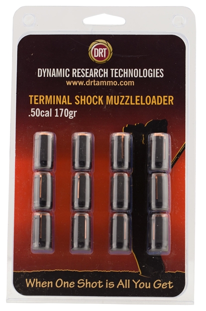 Picture of Dynamic Research Tech 00126 Terminal Shock 50 Black Powder Fbhp Sabot 170 GR 12C