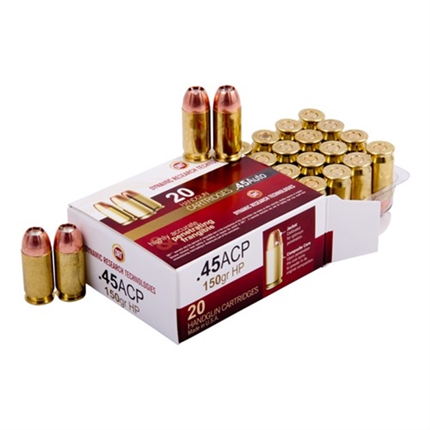 Picture of Dynamic Research Tech Ammo .45Acp 150Gr. Jhp 20-Pack