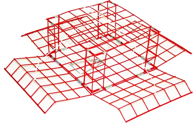 Picture of E-Z Catch Non Folding Crab Trap Red 9"X9"X4.5"