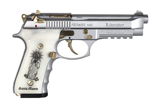 Picture of Eaa Regard Liberadore 9Mm Gold/Chrome Engraved 18-Shot 391088