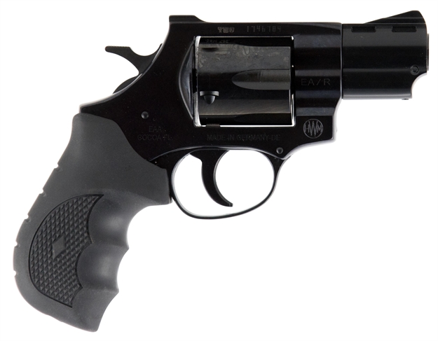 Picture of  Weihrauch Guns 770130 Windicator  357 Mag 6Rd 2" Blued Steel Barrel & Cylinder, Compact Steel Frame W/Exposed Hammer, Ramp Front/Fixed Rear Sights, Finger Grooved Black Rubber Grip