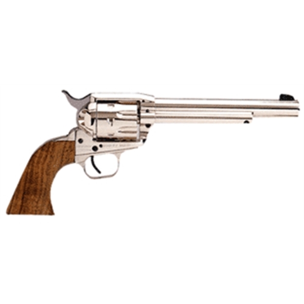 Picture of European American Armory Bounty Hunter 44Mag 7.5" FS Nickel Wood 770086