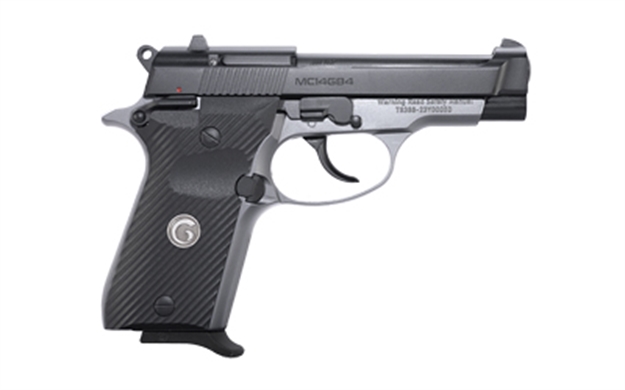 Picture of  Girsan 390827 Mc14g84  380 Acp 13+1 3.80" Black Steel Barrel, Black Serrated Steel Slide, Stainless Aluminum Frame W/Beavertail, Black Polymer Grip