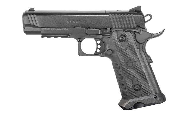 Picture of  Girsan 395030 Witness2311  9Mm Luger 17+1 4.25" Black Steel Barrel, Black Serrated Steel Slide, Black Polymer Frame W/Beavertail & Picatinny Rail, Black Checkered Polymer Grip, Ambidextrous 741566906206
