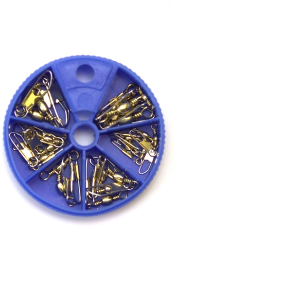 Picture of Eagle Claw Snap Swivel Assortment (20 Pcs), Brass