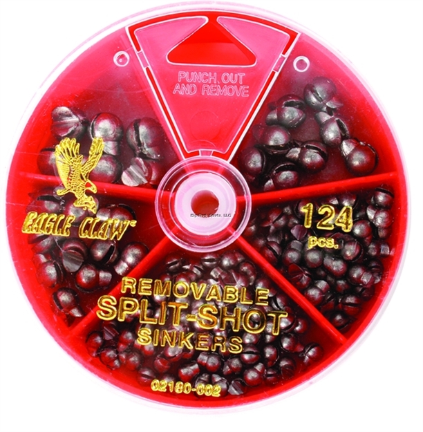 Picture of Eagle Claw Removeable Split Shot 124Pc