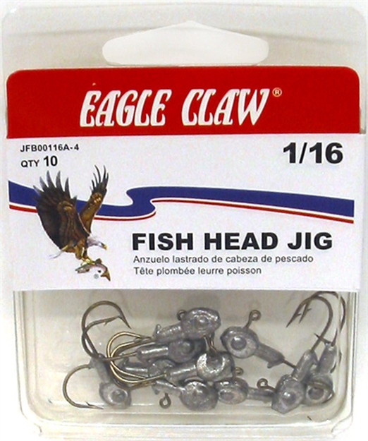 Picture of Eagle Claw 1/16 Fishhead Brnz HK 5Ct