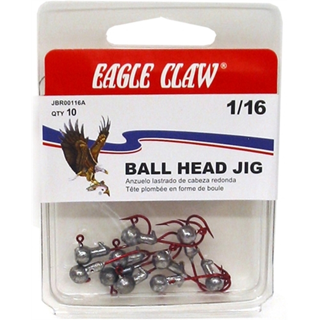 Picture of Eagle Claw 1/16 Round Jighd Red HK 5Ct
