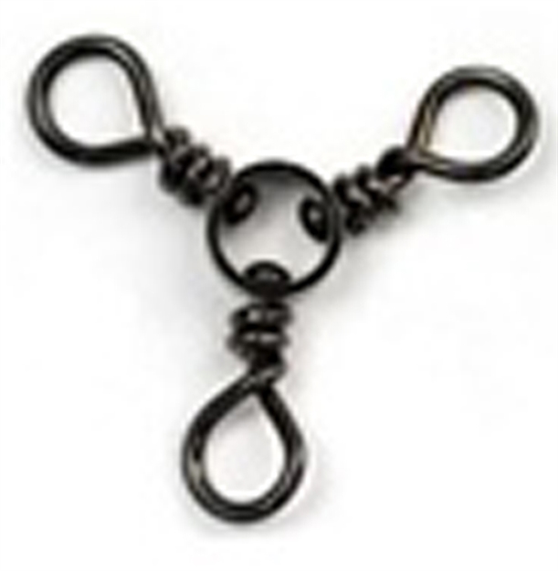 Picture of Eagle Claw Blk 3-Way Swivel Sz-4 12Pk