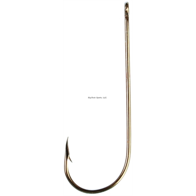 Picture of Eagle Claw Aberdeen Light Wire Non-Offset Bronze Hook, 100 PK SZ 1/0