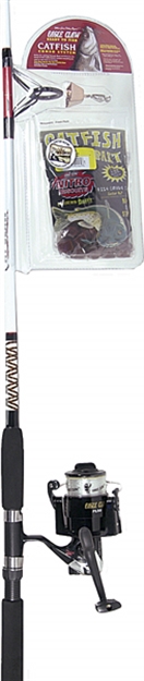 Picture of Eagle Claw Catfish Spinining Kit, 8'  14-25Lb 1Bb With Line & Baits, Rigs