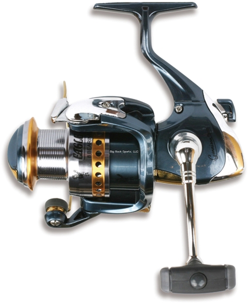 Picture of Eagle Claw Gunnison Spin Reel, Ambi, 7Bb + 1Rb, 5.1:1 Ratio, Gold Anod. Lip Spool