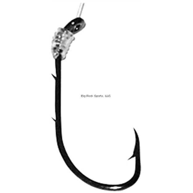 Picture of Eagle Claw Lake & Stream Snelled Hook, Size 1, Baitholder, Bronze, 6 Per Pack