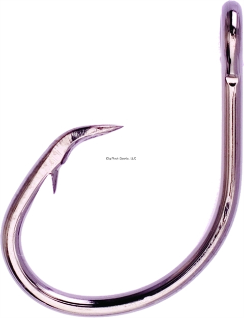 Picture of Eagle Claw Lazer Sharp Circle Sea Hook, Size 10/0, Forged Point, Wide Gap, Ringed Eye, Platinum Black, 5 Per Pack