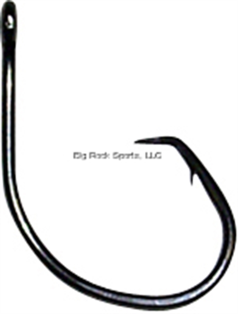 Picture of Eagle Claw Lazer Sharp Circle Sea Hook, Size 8/0, Forged Point, Wide Gap, Light Wire, Non-Offset, Ringed Eye, Sea Guard Black, 19 Per Pack