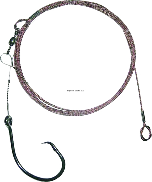 Picture of Eagle Claw Lazer Sharp Circle Sea Shark Rig, 20/0 Platinum Black Hook