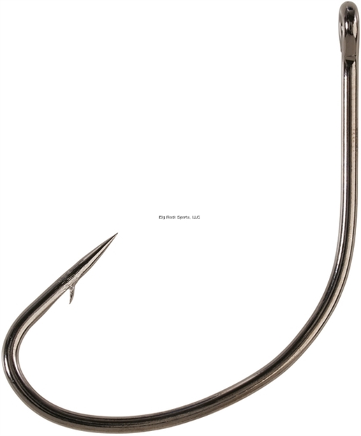 Picture of Eagle Claw Lazer Sharp Hook, Needlepoint Kahle Offset, X-Heavy Wire, SZ 3/0, 20 PK Platinum Black