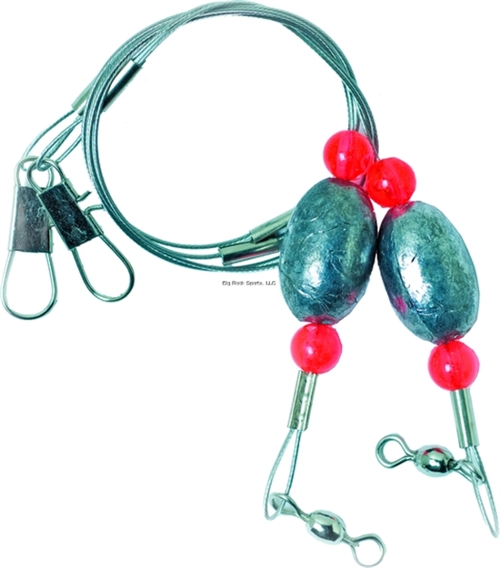 Picture of Eagle Claw Lazer Sharp Ready Rig 18" With 1Oz Egg Sinker 2Pk