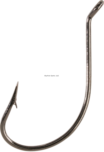 Picture of Eagle Claw Lazer Sharp Steelhead/Walleye UP Eye Hook, Black, SZ 10, 10 PK