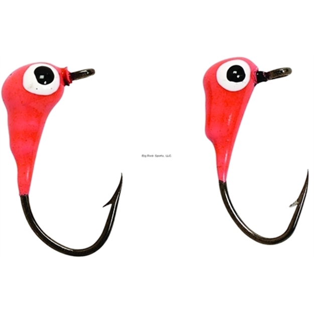 Picture of Eagle Claw Lazer Sharp Tungsten Wide Gap Ant Ice Jig Size 12 Black/Glow Eye 1/32Oz