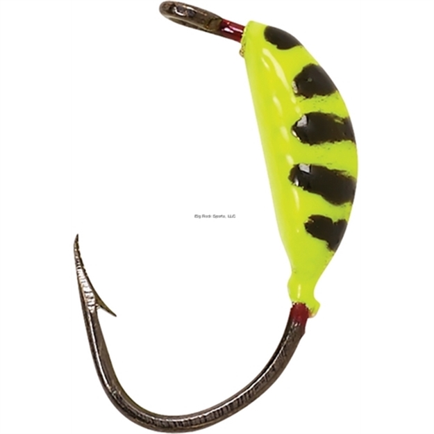 Picture of Eagle Claw Lazer Sharp Tungsten Wide Gap Maggot Size 14 Chart/Black Stripes 1/56Oz