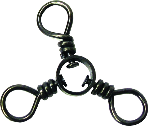 Picture of Eagle Claw Lazer Swivels 3-Way #2 Black 10Pk