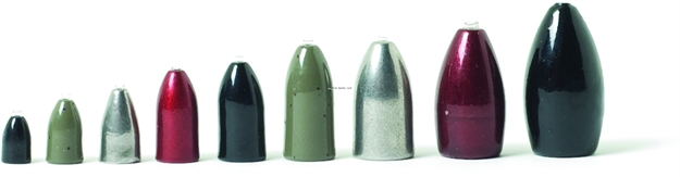 Picture of Eagle Claw Lazer Tungsten Worm Weight 1/8Oz Black 4Pk