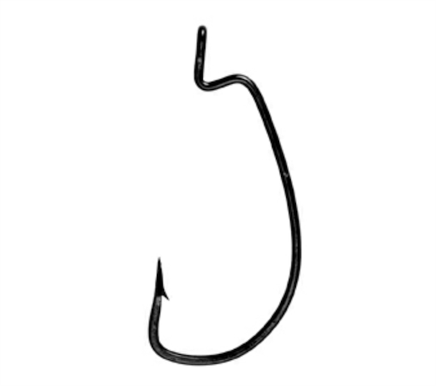 Picture of Eagle Claw Pro Z-Bend Widegap Worm Blk 6Pk